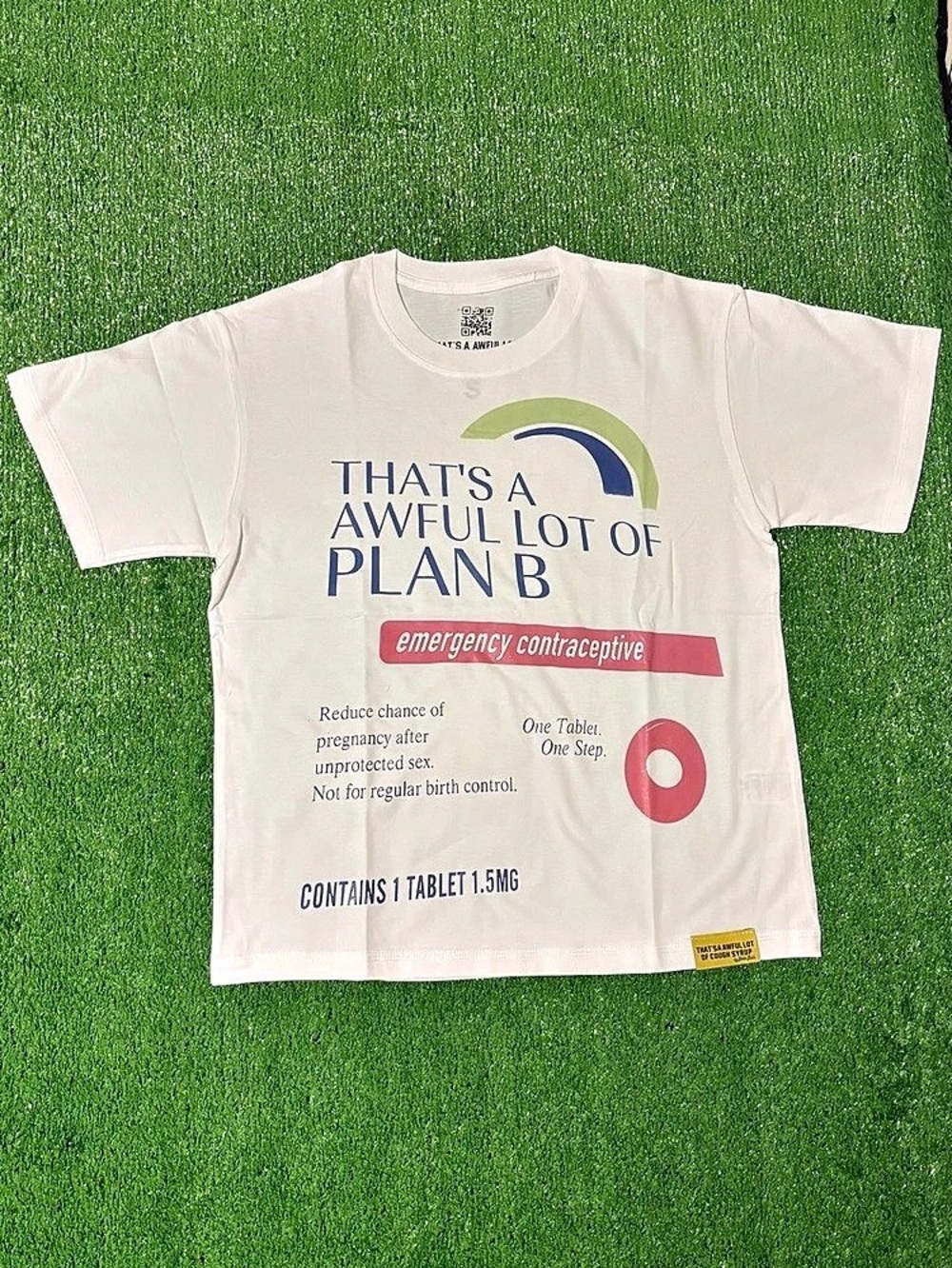 That's A Lot of Cough Syrup White Graphic Short Sleeve T-Shirt